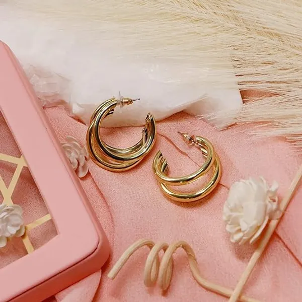Gold_Premium_Metal_Earrings_For_Women