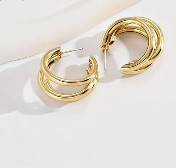 Gold_Premium_Metal_Earrings_For_Women