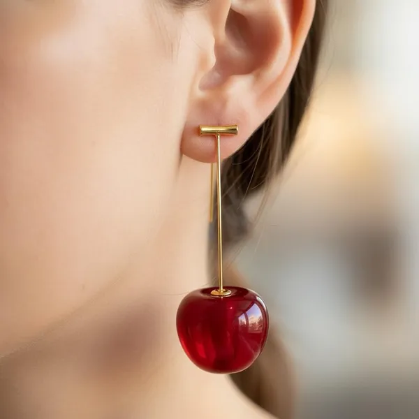 Red_Premium_Metal_Earrings_For_Women