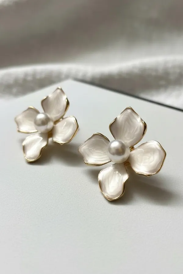 White_Floral_Pearl_Stud_Earrings_With_Gold_Finish_|_Elegant_Flower_Earrings_For_Women_&_Girls_|_Daily_Wear_&_Party_Wear_Jewellery