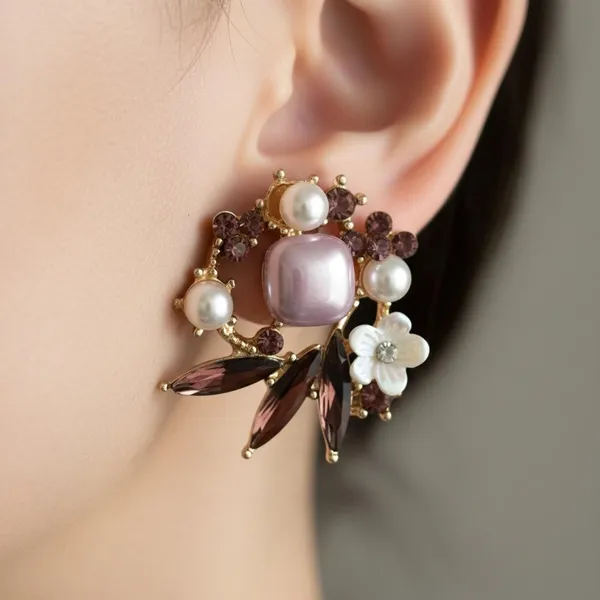 Purple_Crystal_Floral_Statement_Earrings_For_Women_|_Pearl_&_Stone_Designer_Stud_Earrings_|_Party_&_Wedding_Jewellery