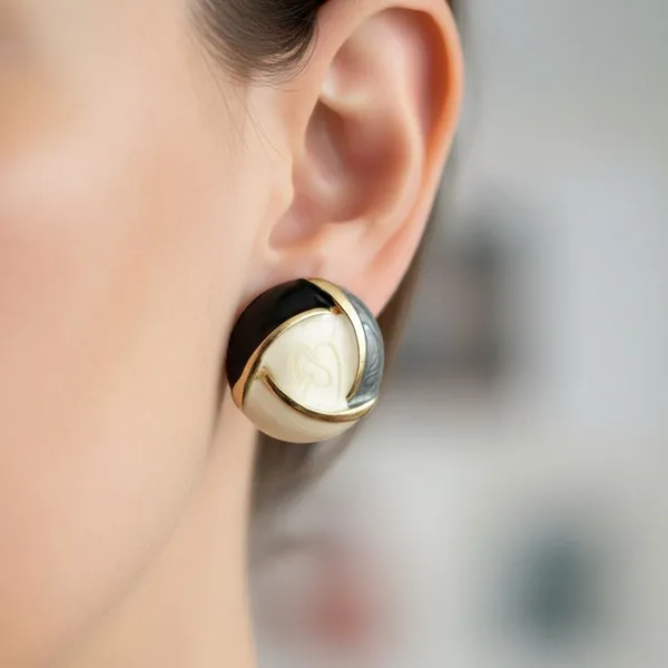 Black_&_Cream_Enamel_Stud_Earrings_For_Women_|_Gold_Plated_Round_Designer_Earrings_|_Minimal_Elegant_Daily_Wear_Jewellery