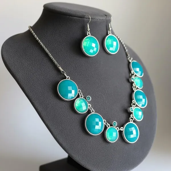 Turquoise_Statement_Necklace_Set_With_Earrings_|_Silver_Finish_Round_Stone_Jewellery_Set_|_Party_Wear_Designer_Set