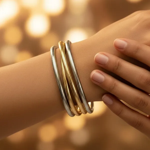 Multi-Layer_Gold_&_Silver_Bracelet_Set_|_Stylish_Stackable_Bangles_For_Women_|_Minimal_Modern_Wrist_Jewellery