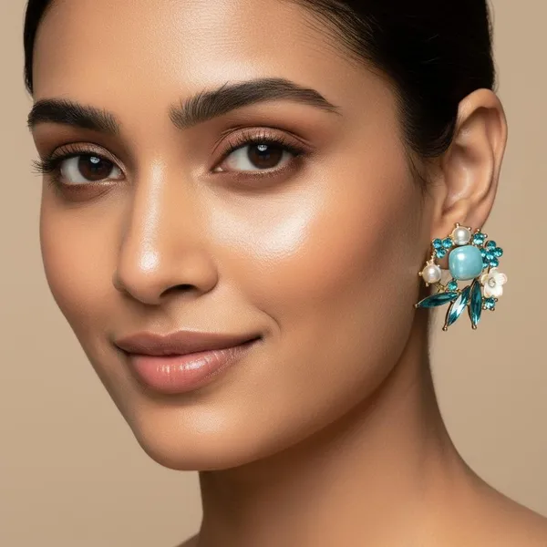 Blue_Crystal_Floral_Statement_Earrings_For_Women_|_Pearl_&_Stone_Designer_Stud_Earrings_|_Party_&_Wedding_Jewellery