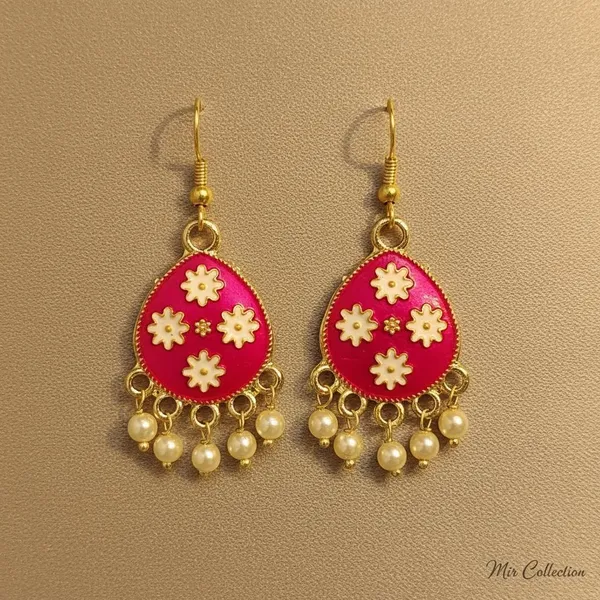 Baby_Pink_Premium_Metal_Earrings_For_Women