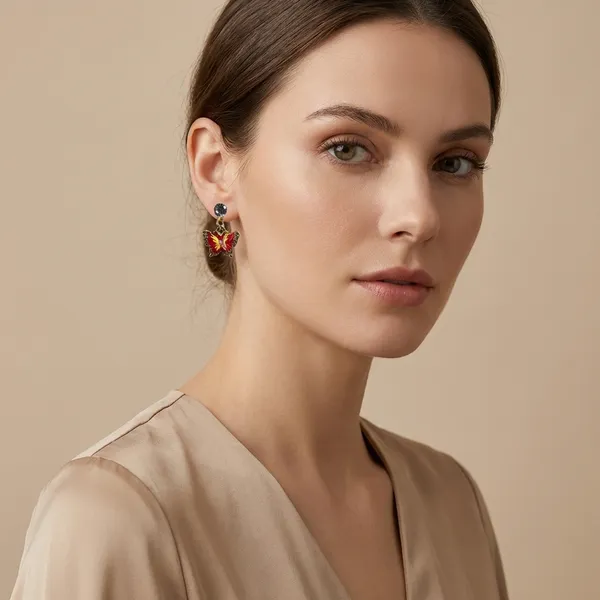 Red_Premium_Metal_Earrings_For_Women