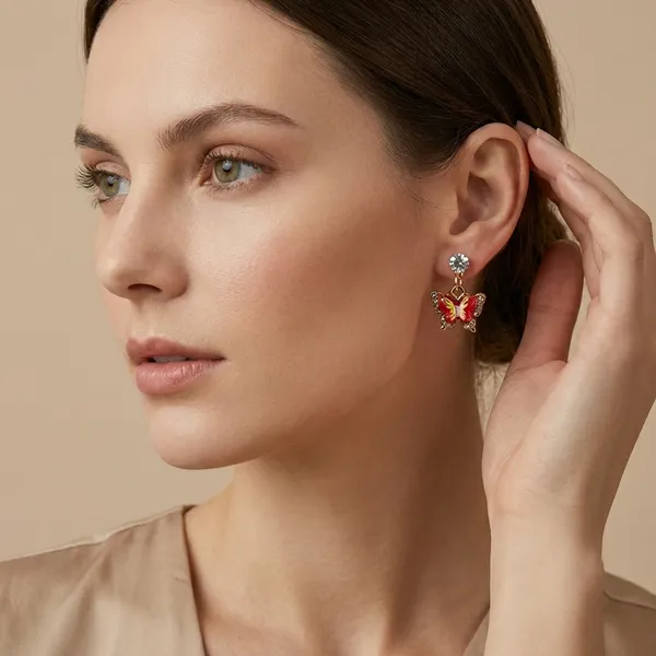 Red_Premium_Metal_Earrings_For_Women