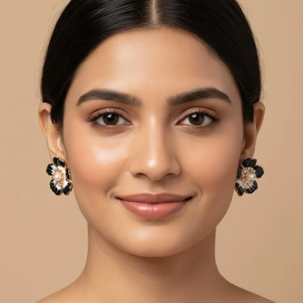 Black_And_White_Premium_Metal_Earrings_For_Women
