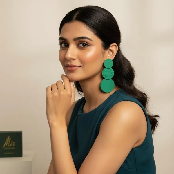 Green_Premium_Metal_Earrings_For_Women