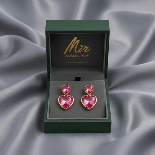 Pink_Premium_Metal_Earrings_For_Women