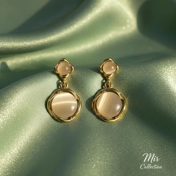 Gold_Plated_Cat_Eye_Stone_Drop_Earrings_|_Elegant_Minimal_Designer_Earrings_for_Women