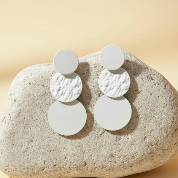 White_Premium_Metal_Earrings_For_Women
