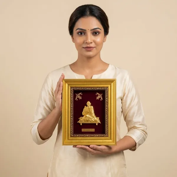 Fine_Gold_Swami_Samarth_Golden_Frame_With_Maroon_Background