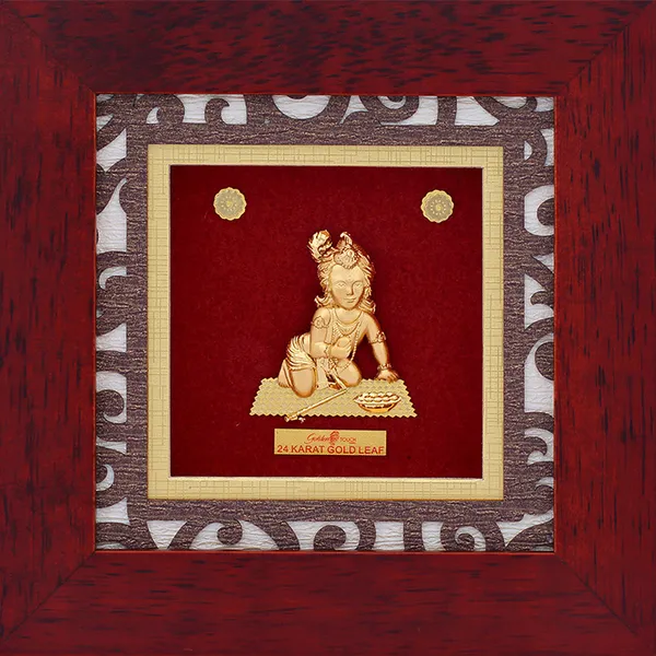 24_Karat_Gold_Leaf_Laddu_Gopal_Krishna_Deity_Frame