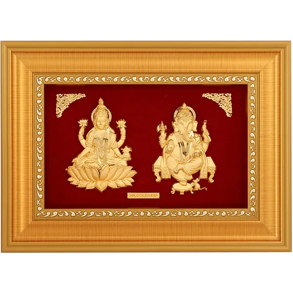 Laxmi_Ganesh_Gold_Frame_Religious_Wall_Art_For_Home_And_Office_Decor
