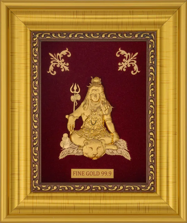 Fine_Gold_Shiva_Meditation_Wall_Frame_Religious_Decor