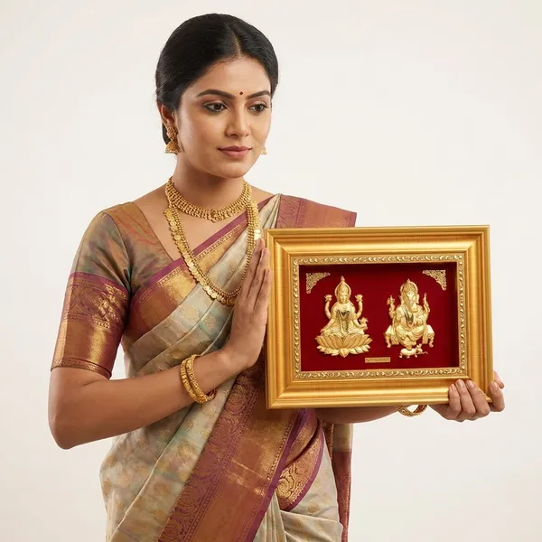 Laxmi_Ganesh_Gold_Frame_Religious_Wall_Art_For_Home_And_Office_Decor
