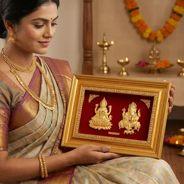 Laxmi_Ganesh_Gold_Frame_Religious_Wall_Art_For_Home_And_Office_Decor