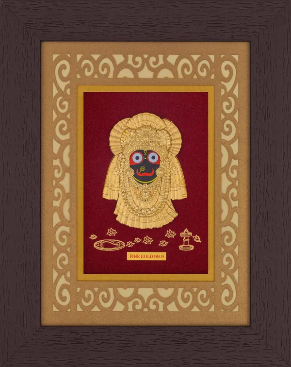 Fine_Gold_Jagannath_Puri_Religious_Frame_With_Decorative_Border