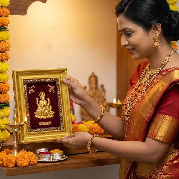 Fine_Gold_Goddess_Lakshmi_Framed_Religious_Wall_Decor