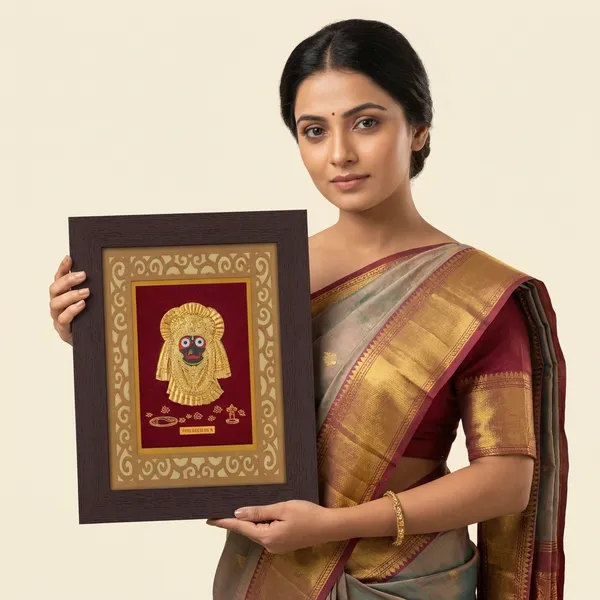 Fine_Gold_Jagannath_Puri_Religious_Frame_With_Decorative_Border