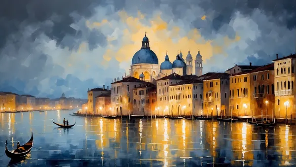 Muralkart_Venice_Canal_Sunset_Wall_Art_-_Decorative_Painting_Print