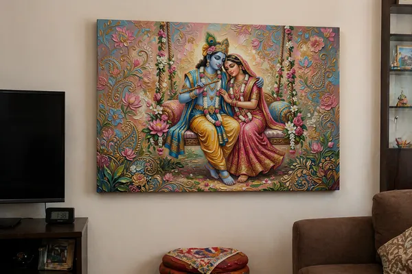Muralkart_Radha_Krishna_3D_Embossed_Wall_Art_-_Traditional_Hindu_Religious_Decor