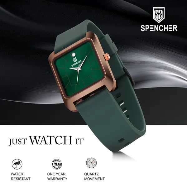 Spencher_Exclusive_Platinum_Silicon_Strap_Analog_Display_Green_Color_Analog_Watch__-_For_Men_&_Women_SIlicon_Strap