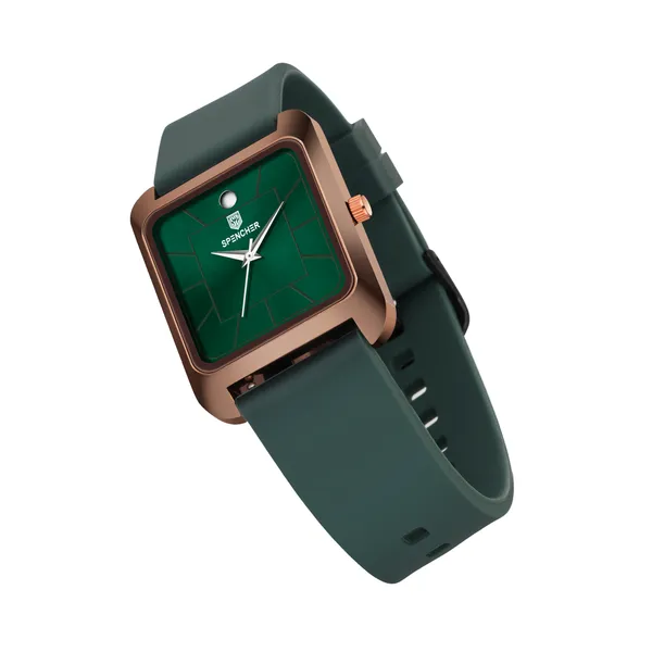 Spencher_Exclusive_Platinum_Silicon_Strap_Analog_Display_Green_Color_Analog_Watch__-_For_Men_&_Women_SIlicon_Strap