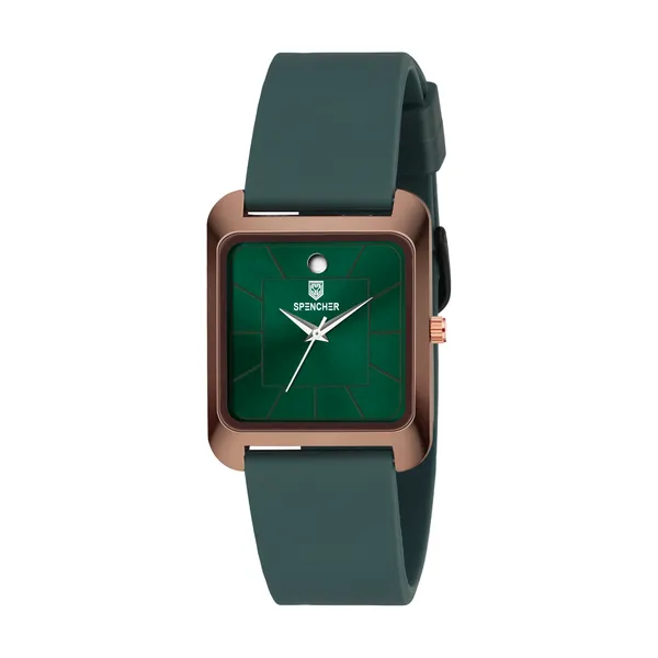 Spencher_Exclusive_Platinum_Silicon_Strap_Analog_Display_Green_Color_Analog_Watch__-_For_Men_&_Women_SIlicon_Strap