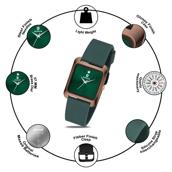 Spencher_Exclusive_Platinum_Silicon_Strap_Analog_Display_Green_Color_Analog_Watch__-_For_Men_&_Women_SIlicon_Strap