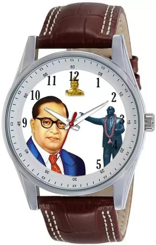White_Smw_Jai_Bhim_9322_Brown_Strap_Analog_Watch_For_Men