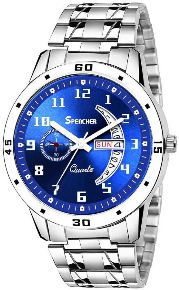 Blue_1187Sm02_Stainless_Steel_Dial_Casual_Analog_Watch_For_Men