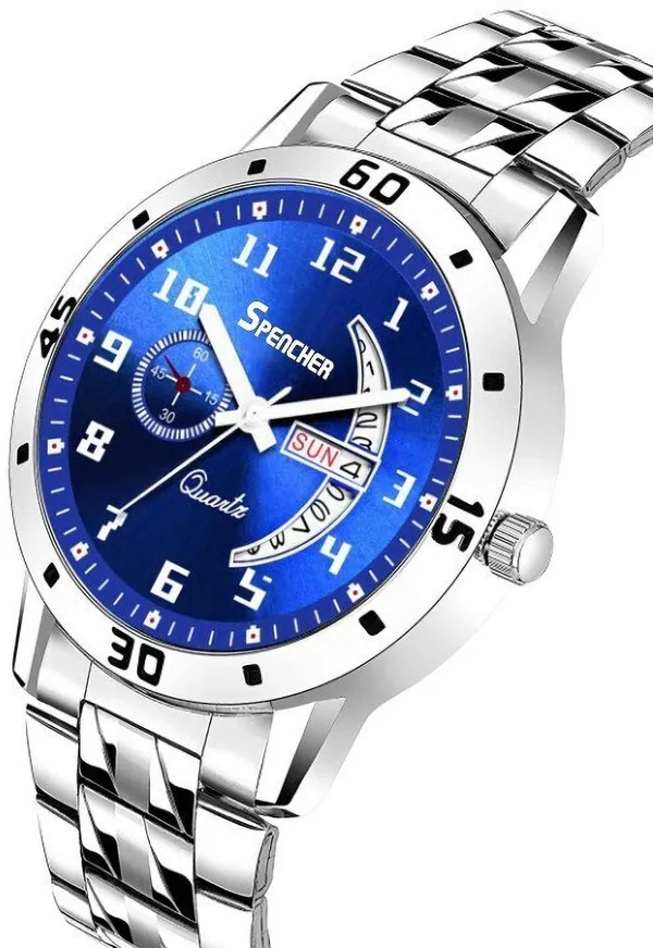 Blue_1187Sm02_Stainless_Steel_Dial_Casual_Analog_Watch_For_Men