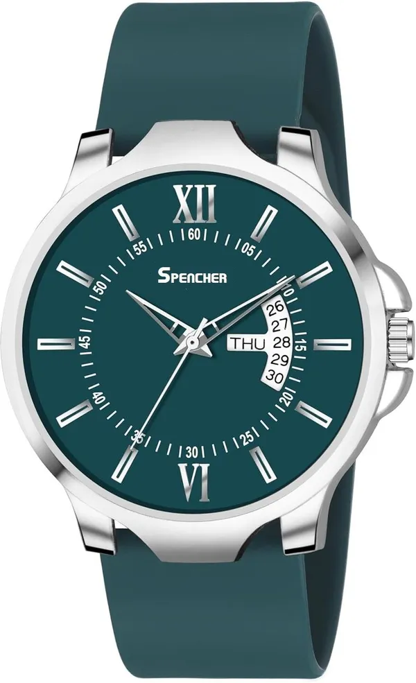 Green_Antique_2_Day_And_Date_Softest_Silicone_Strap_Analog_Watch_For_Men