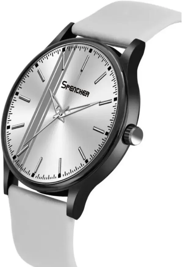 Silver_Pvc_Silicone_Black_Grey_Dial_Strap_Analog_Watch_For_Men