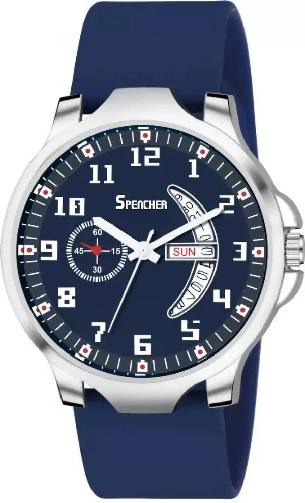 Blue_Matt_Dial_And_Silicon_Mesh_Strap_With_Water_Resistant_Analog_Watch_For_Men