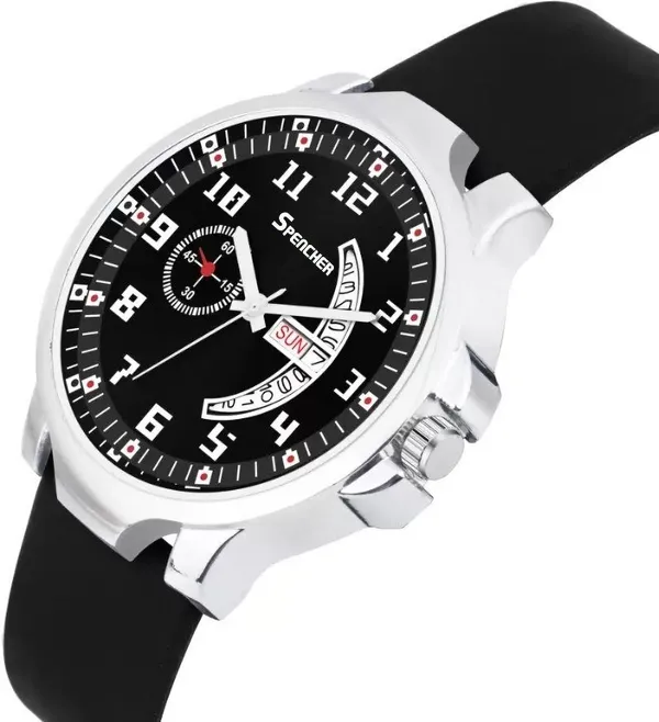 Black_Classic_Dial_And_Silicon_Mesh_Strap_With_Water_Resistant_Analog_Watch_For_Men
