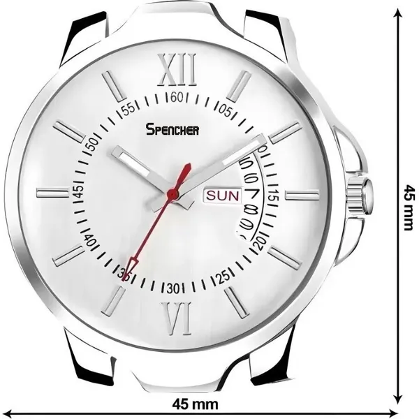 White_Antique_2_Day_And_Date_Softest_Silicone_Strap_Analog_Watch_For_Men