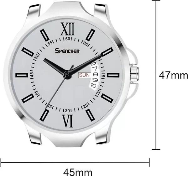 White_Antique_2_Day_And_Date_Softest_Silicone_Strap_Analog_Watch_For_Men