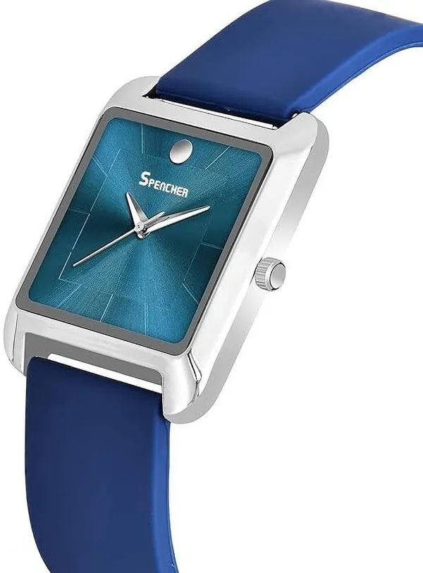 Blue_Dope_Black_Dial_Silicone_Strap_And_Analog_Watch_For_Men