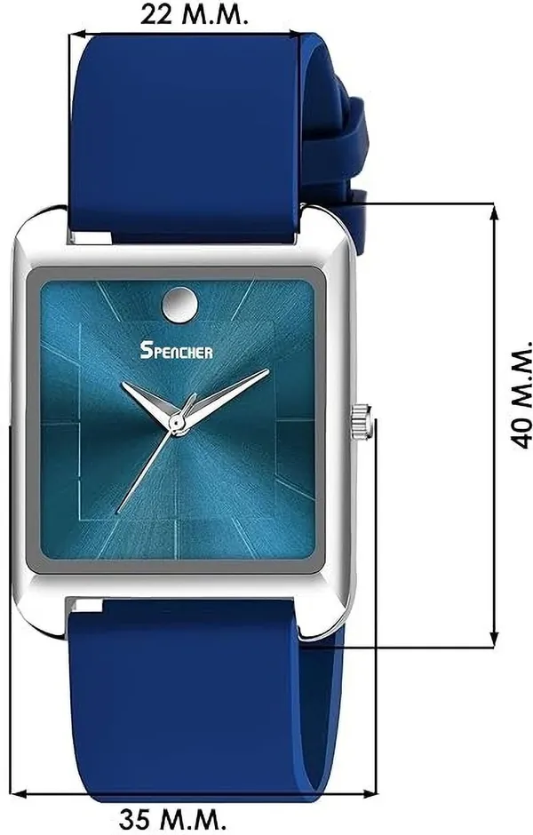 Blue_Dope_Black_Dial_Silicone_Strap_And_Analog_Watch_For_Men