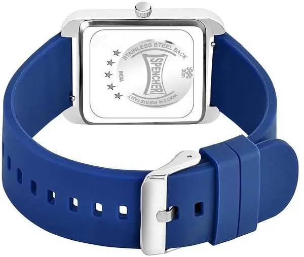 Blue_Dope_Black_Dial_Silicone_Strap_And_Analog_Watch_For_Men