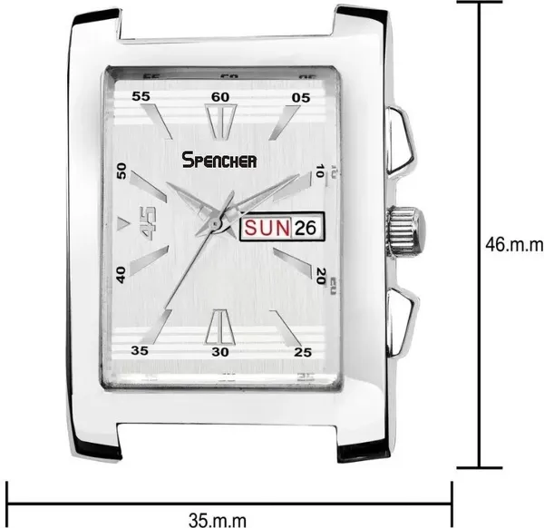 White_Imperial_Dial_Date_Day_Function_Strap_Analog_Watch_For_Men