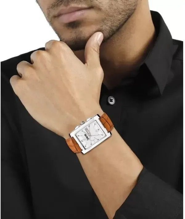 White_Imperial_Dial_Date_Day_Function_Strap_Analog_Watch_For_Men