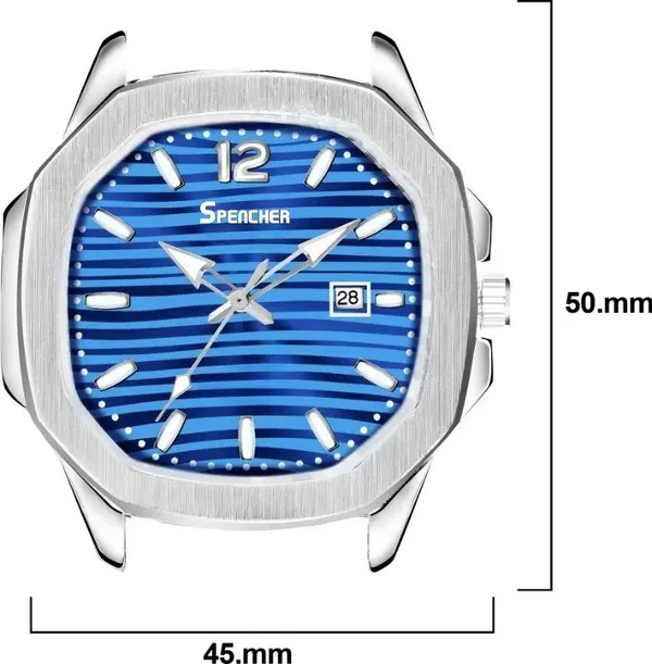 Blue_Nautilus_4569_Date_Working_Square_Dial_Silver_Quartz_Mechanism_Analog_Watch_For_Men