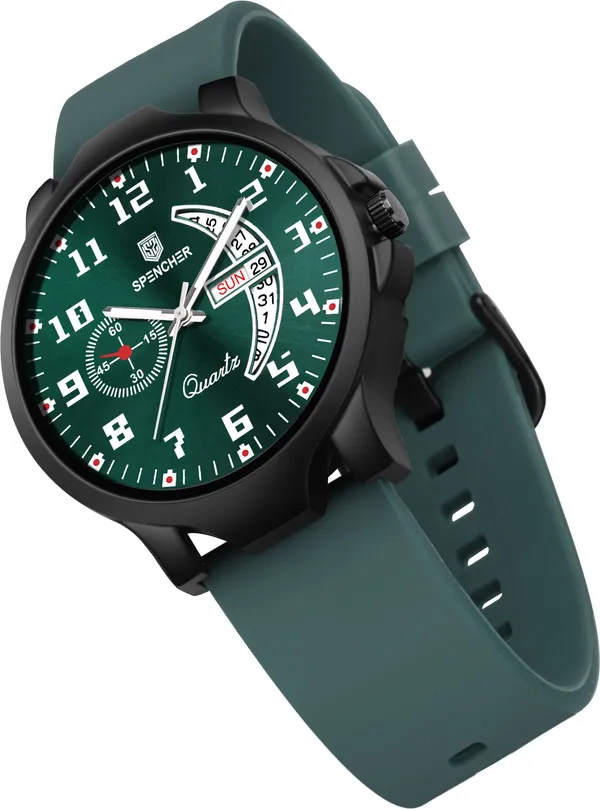 Green_Sw1111_Day_And_Date_Softest_Silicone_Strap_Bestseller_Working_Analog_Watch_For_Men