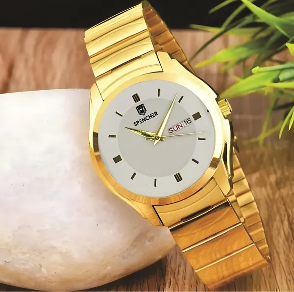 White_Premium_1578_Gold_Plated_Golden_Chain_Day_And_Date_Functioning_Analog_Watch_For_Men