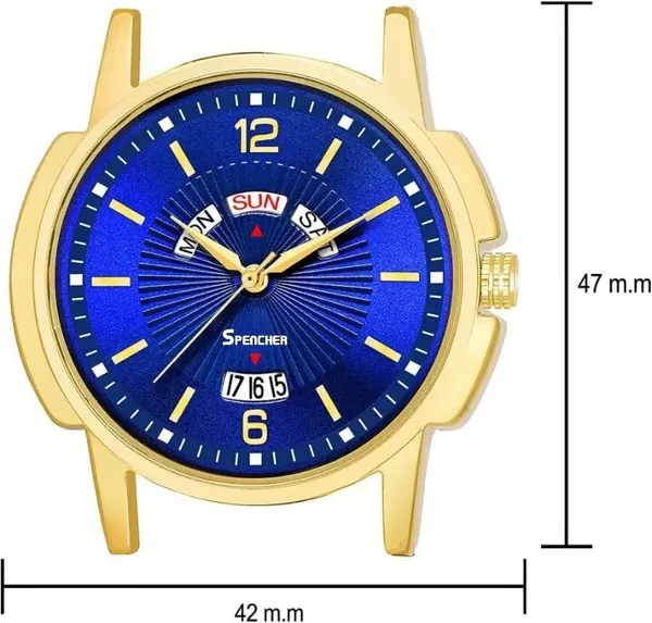 Blue_Premium_Gold_Plated_Dial_Golden_Date_Functioning_Analog_Watch_For_Men
